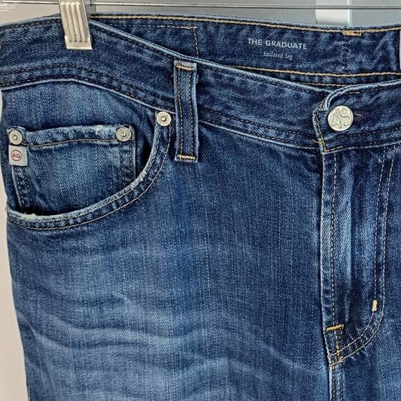 AG Adriano Goldschmied The Graduate Tailored Leg Jeans AG-ED Denim sz 32 - Picture 2 of 9